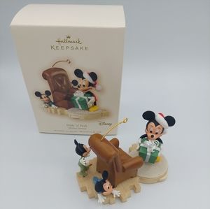 Hallmark Keepsake Mickey Mouse Ornament "hide n' peek" NIB